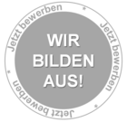 Send application via e-mail Button with the inscription 'We train' and 'Apply now'